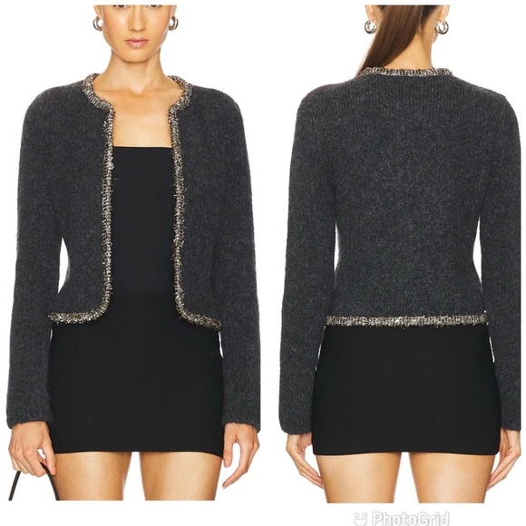 Rag & Bone Davies Cardigan in Charcoal X Size Small New With Tags! - Picture 2 of 14